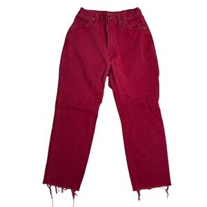 Wrangler Women's High Rise Jeans - Red